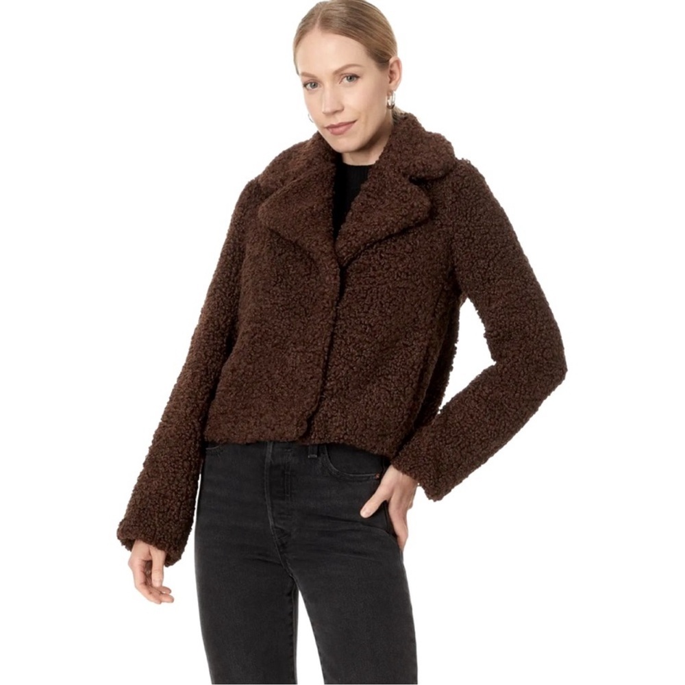 Avec Les Filles Chocolate Teddy Jacket NWT